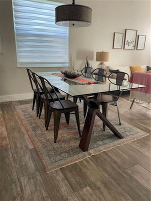 Dining room, Interior, Wood Texture Flooring