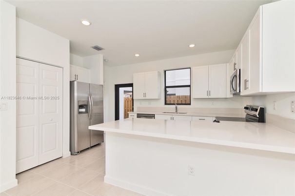 Interior, Kitchen, Recessed Lighting, Stainless Steel Appliances