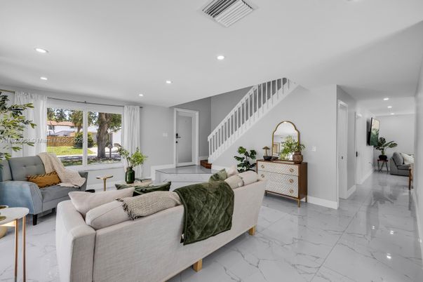 Interior, Living room, Marble, Recessed Lighting