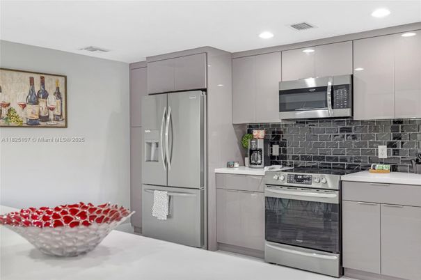 Interior, Kitchen, Recessed Lighting, Stainless Steel Appliances