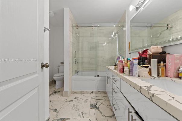 Bathroom, Glass Shower, Interior, Marble