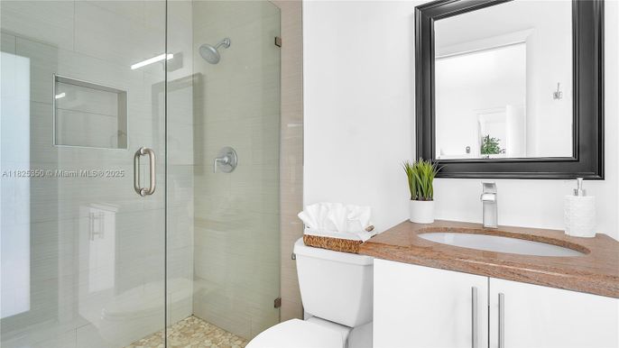 Bathroom, Glass Shower, Interior