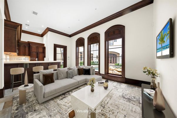 Interior, Living room, Recessed Lighting