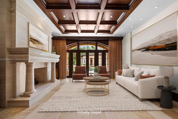 Fireplace, Interior, Living room, Recessed Lighting