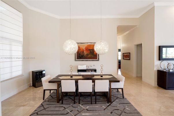 Dining room, Interior, Pendant Lights
