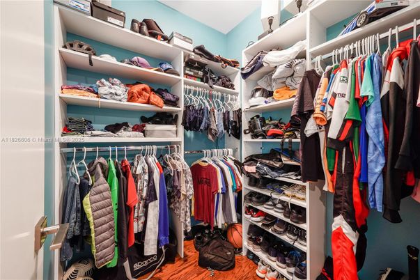 Interior, Walk-in Closets, Wood Texture Flooring