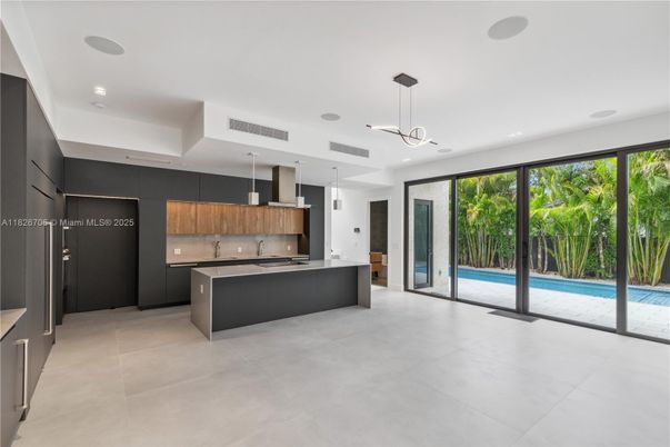 Interior, Kitchen, Pendant Lights, Recessed Lighting, Stainless Steel Appliances