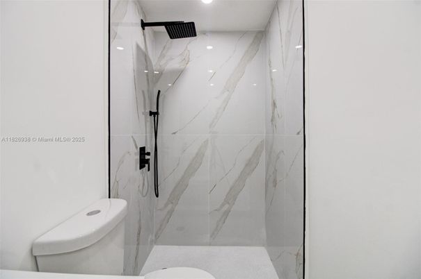 Bathroom, Glass Shower, Interior, Marble Walls