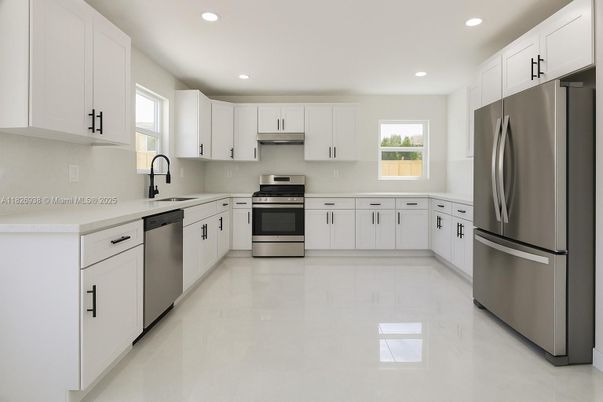 Interior, Kitchen, Recessed Lighting, Stainless Steel Appliances