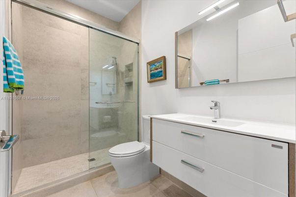 Bathroom, Glass Shower, Interior