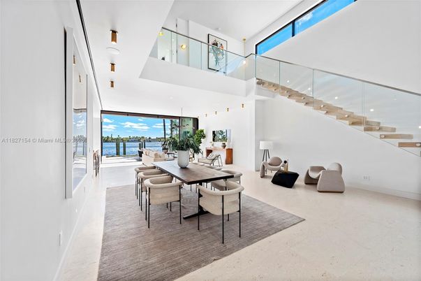 Dining room, Interior, Recessed Lighting, Water