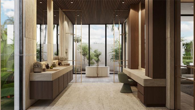 Bathroom, Interior, Recessed Lighting