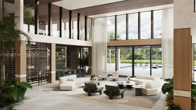 Interior, Living room, Recessed Lighting