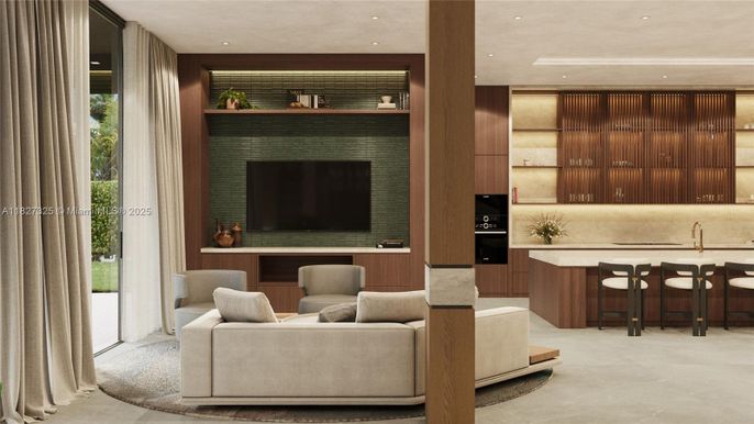 Interior, Living room, Recessed Lighting