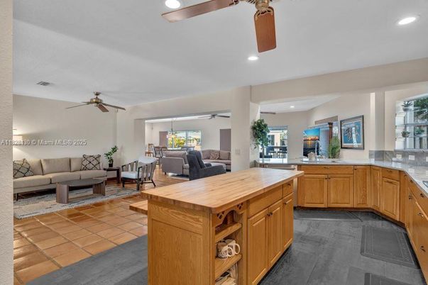 Dining room, Interior, Kitchen, Living room, Recessed Lighting