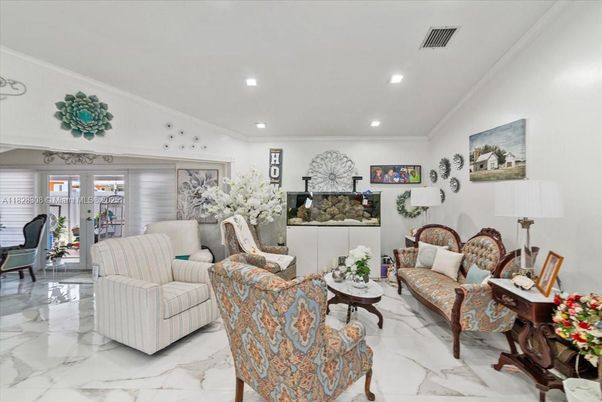 Interior, Living room, Marble, Recessed Lighting