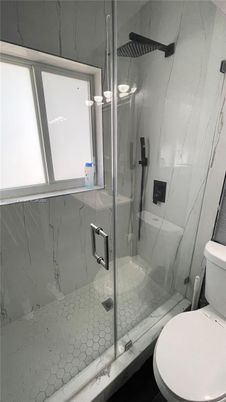 Bathroom, Glass Shower, Interior, Marble Walls