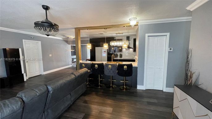 Chandelier, Interior, Living room, Pendant Lights, Wood Texture Flooring