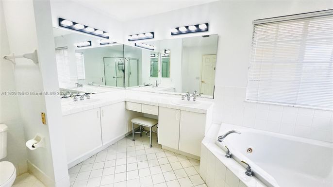 Bathroom, Dual Sink Vanities, Interior, Tile Countertops