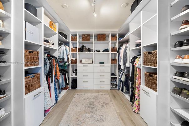Interior, Recessed Lighting, Walk-in Closets, Wood Texture Flooring