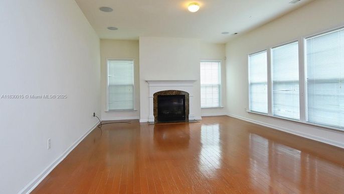 Empty room, Fireplace, Interior, Wood Texture Flooring
