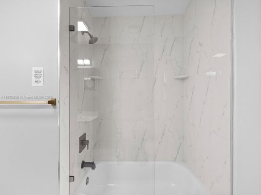 Bathroom, Glass Shower, Interior, Marble Walls
