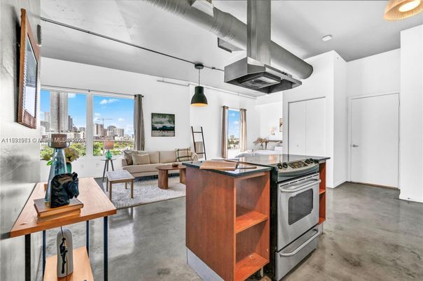 Dining room, Interior, Kitchen, Pendant Lights, Stainless Steel Appliances, Wooden Walls