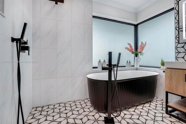 Bathroom, Interior, Marble Walls