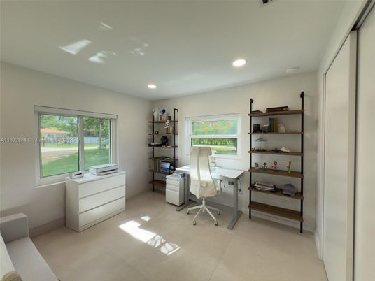 Home Office, Interior, Recessed Lighting
