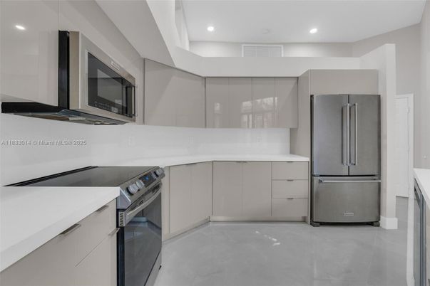 Interior, Kitchen, Recessed Lighting, Stainless Steel Appliances