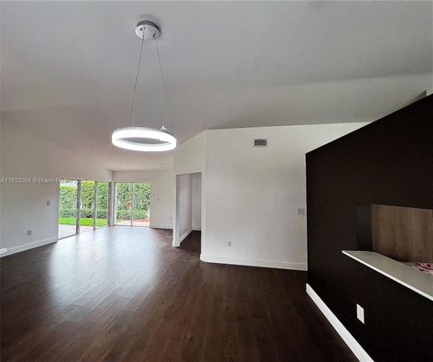 Empty room, Interior, Pendant Lights, Wood Texture Flooring