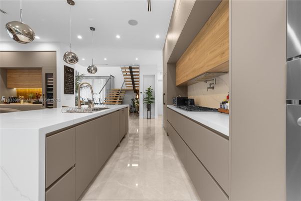 Interior, Kitchen, Pendant Lights, Recessed Lighting