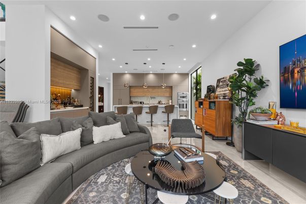 Dining room, Interior, Kitchen, Living room, Recessed Lighting, Stainless Steel Appliances