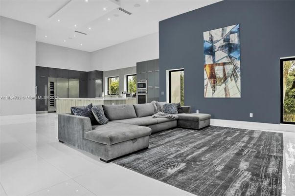 Interior, Living room, Recessed Lighting