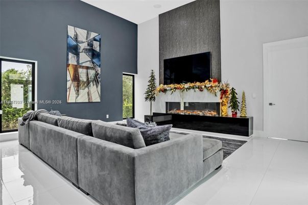 Fireplace, Interior, Living room, Recessed Lighting