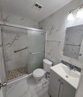 Bathroom, Glass Shower, Interior, Marble, Marble Walls
