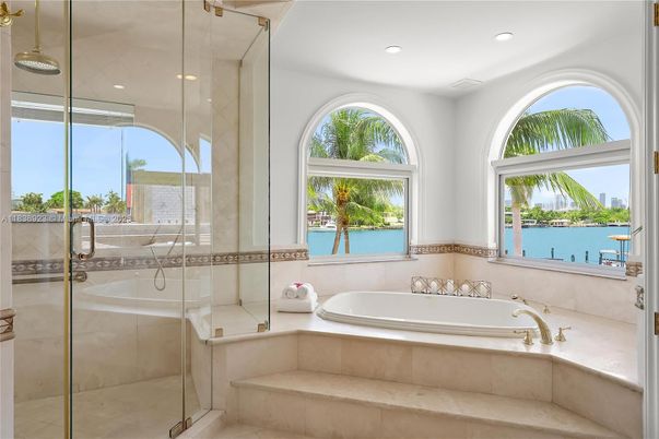 Bathroom, Glass Shower, Interior, Recessed Lighting, Water