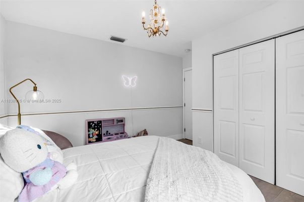 Bedroom, Chandelier, Interior