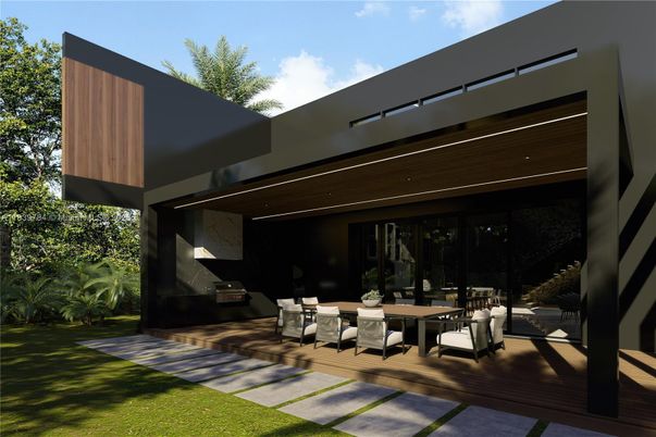 Backyard, Exterior, Facade, Modern