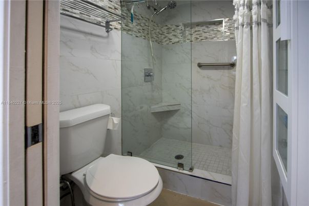 Bathroom, Glass Shower, Interior, Marble Walls