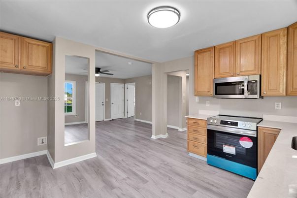 Interior, Kitchen, Wood Texture Flooring