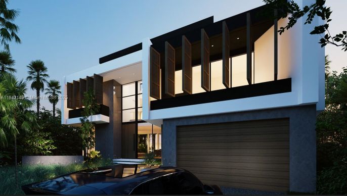 Attached, Exterior, Facade, Modern