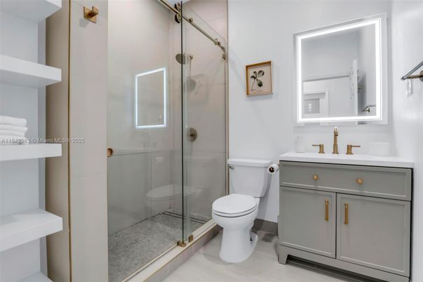 Bathroom, Glass Shower, Interior