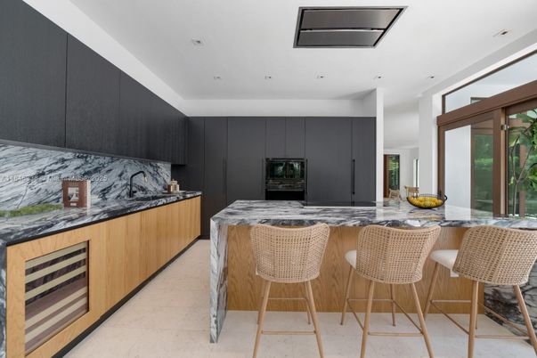 Interior, Kitchen, Marble Walls, Recessed Lighting