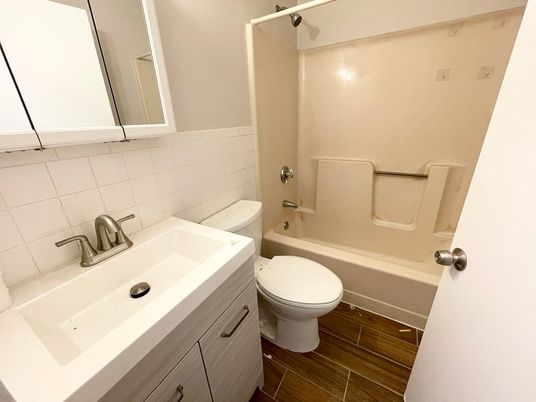 Bathroom, Interior, Wood Texture Flooring