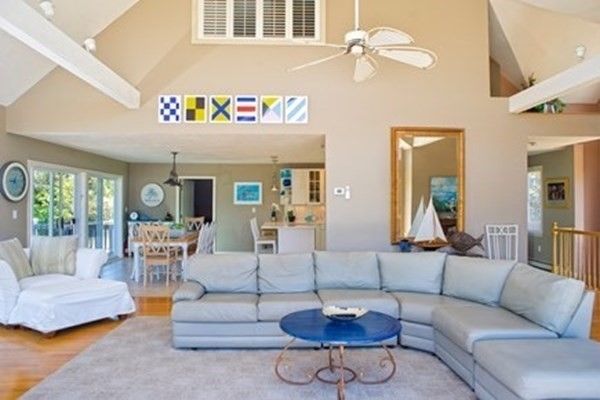 Interior, Kitchen, Wood Texture Flooring, Living room, Dining room, Chandelier, Pendant Lights