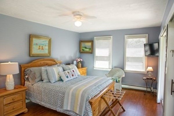 Interior, Bedroom, Wood Texture Flooring, Home Office