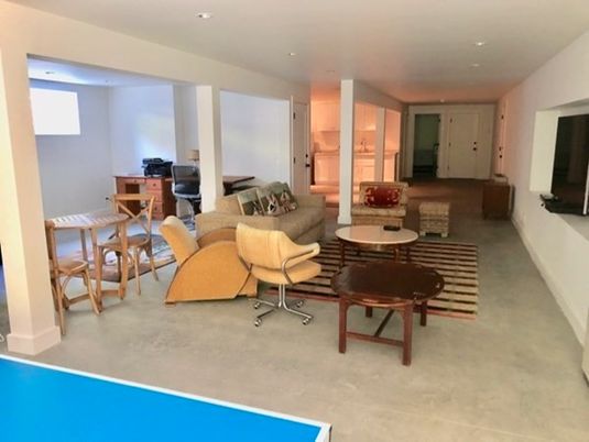 Interior, Recessed Lighting, Living room, Dining room, Fireplace, Ceramic Tile