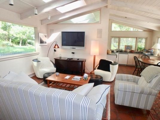 Interior, Wood Texture Flooring, Recessed Lighting, Living room, Dining room, Wooden Beams