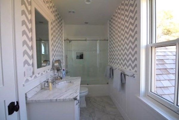 Interior, Bathroom, Recessed Lighting, Glass Shower, Ceramic Tile